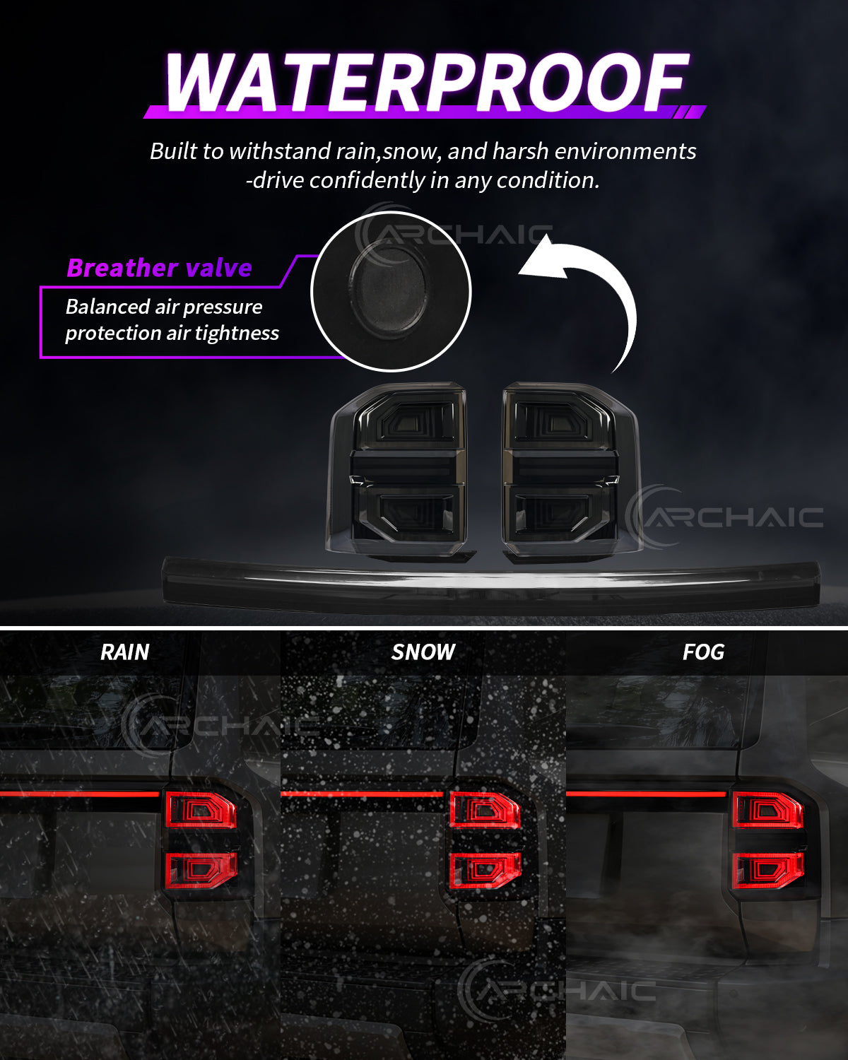 “Personalize signature” Tail Lights for Toyota Land Cruiser Prado LC250 2025–2026 | With Middle Light Bar