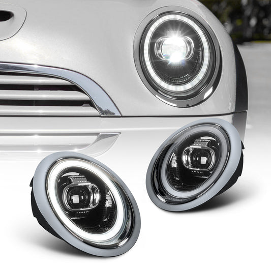 Archaic LED Headlight Assembly For Mini Cooper R50 R52 R53 2002-2008