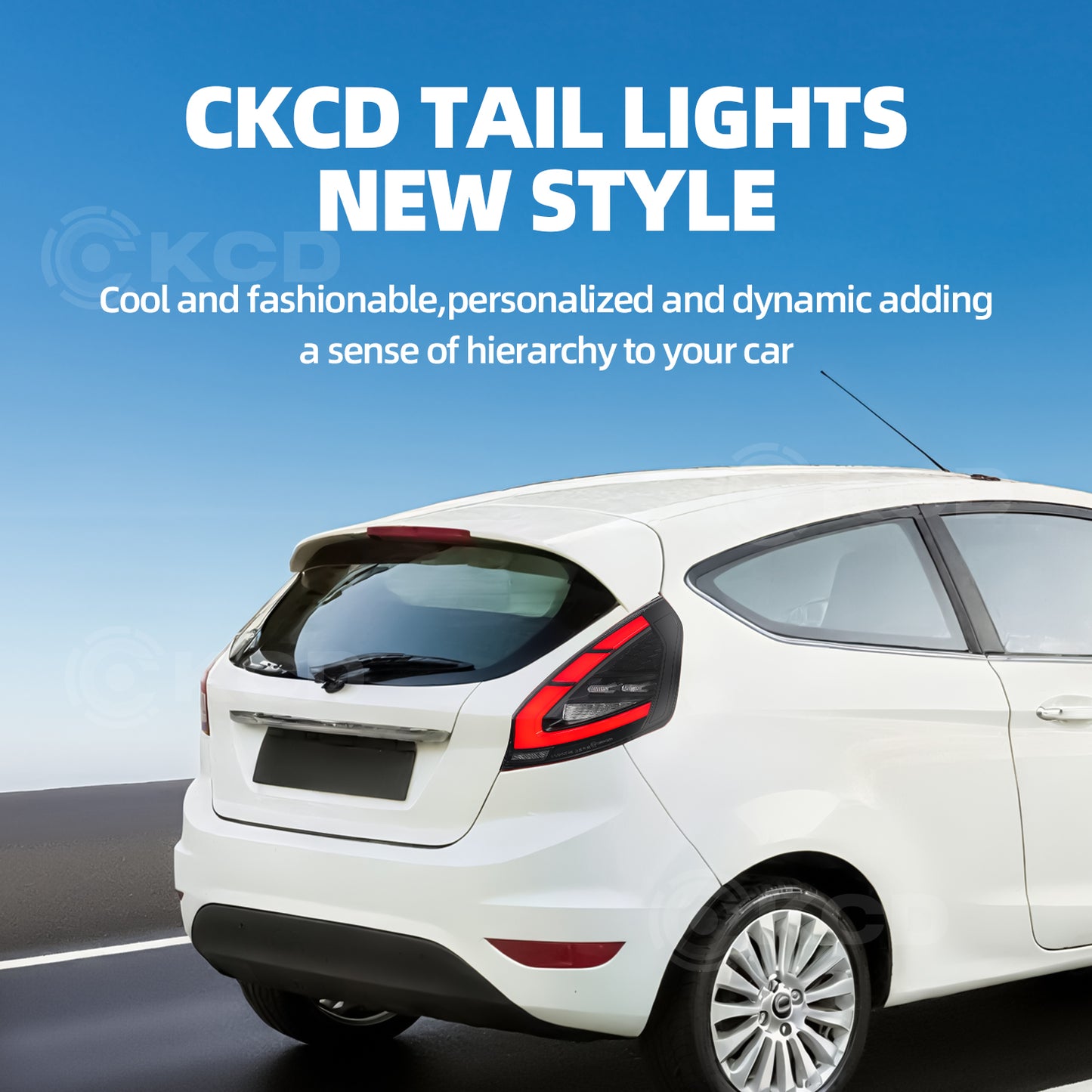 Archaic LED Taillight Assembly For Ford Fiesta Hatchback 2009-2012