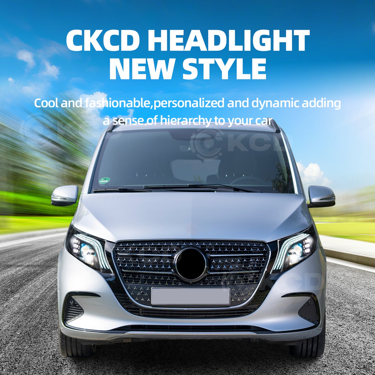 Archaic LED Headlight Assembly For Mercedes-Benz Vito 2016-2020