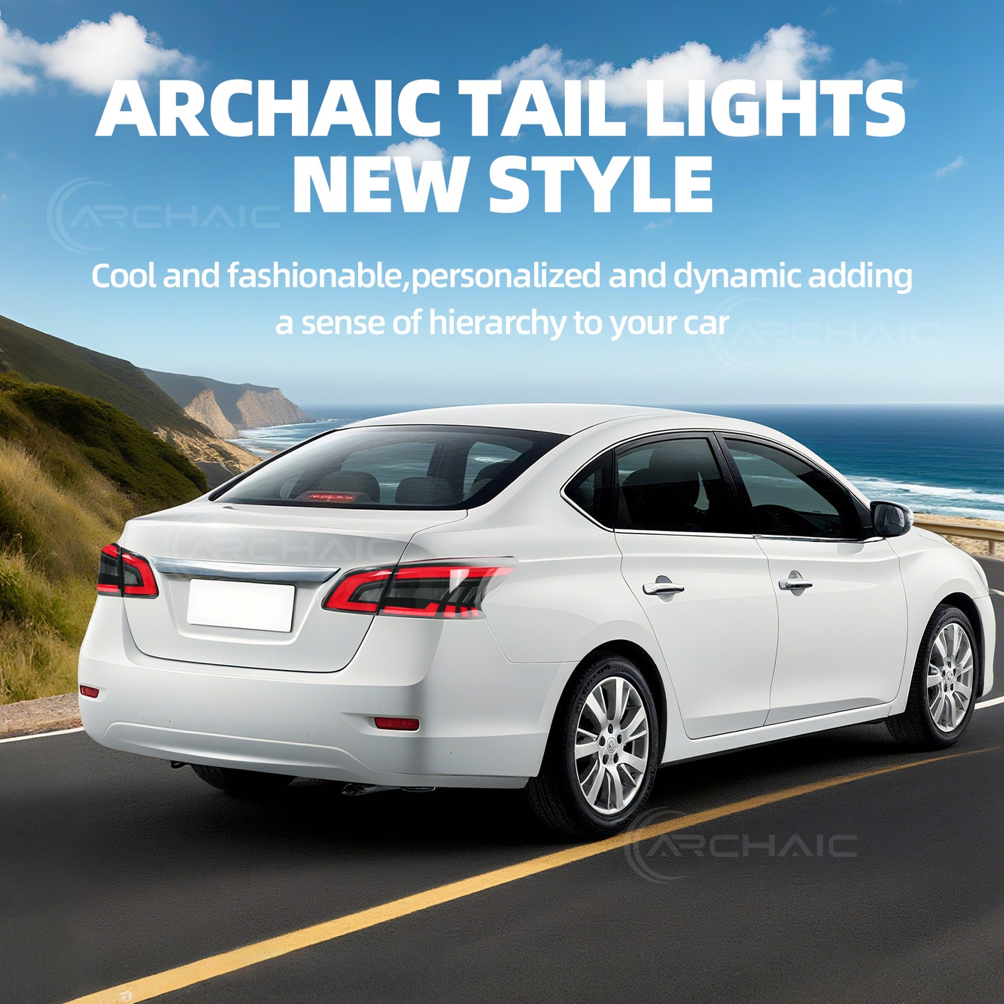 Archaic LED Taillight Assembly For Nissan Sentra SV SR 2012-2022