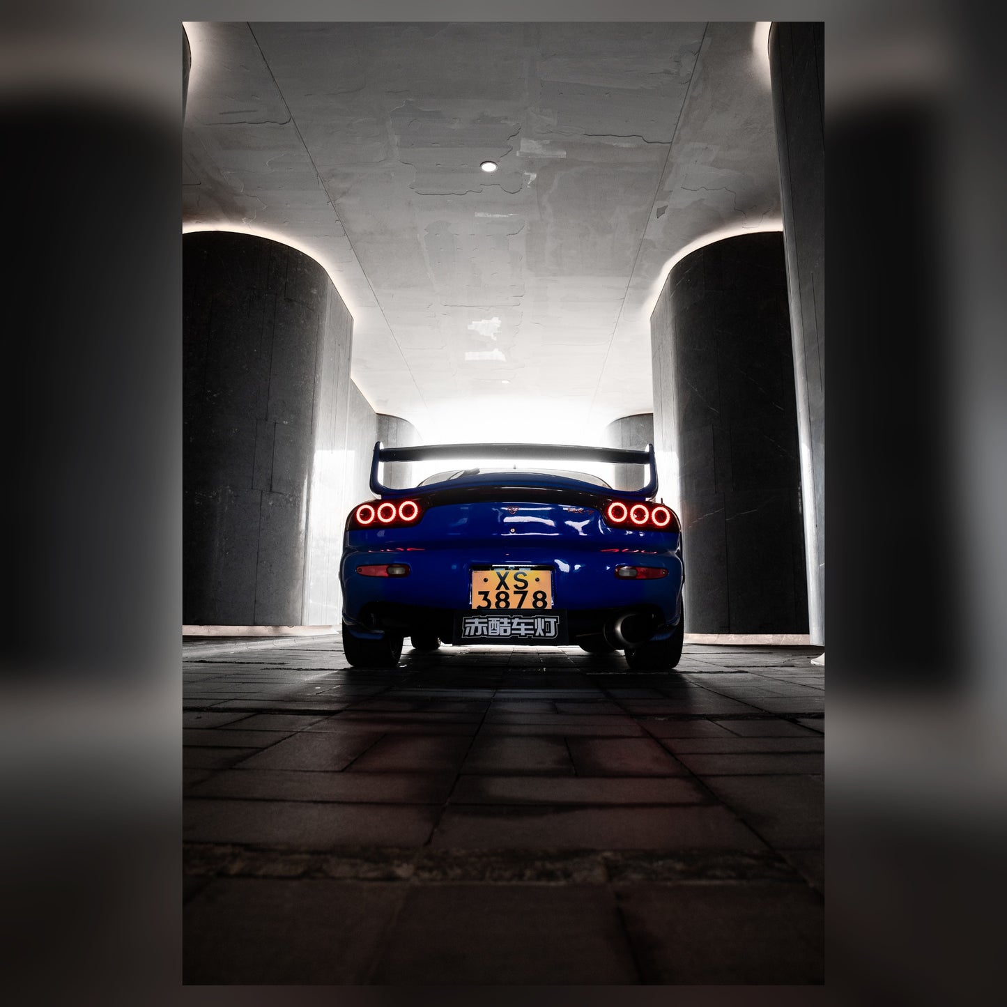 Mazda RX-7 FD3S LED Tail Lights with Dual & Triple Halo Modes