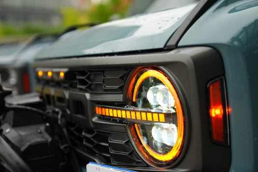 Archaic Bronco Headlights: Three Generations, Three Distinct Identities