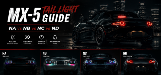 Mazda MX-5 NA vs NB vs NC vs ND Tail Lights Guide