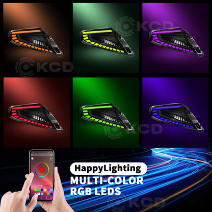 RGB LED Tail Lights Assembly for 2022-2025 Subaru WRX VB, APP Controlled Dynamic Rear Lamps, Plug & Play (Pair)