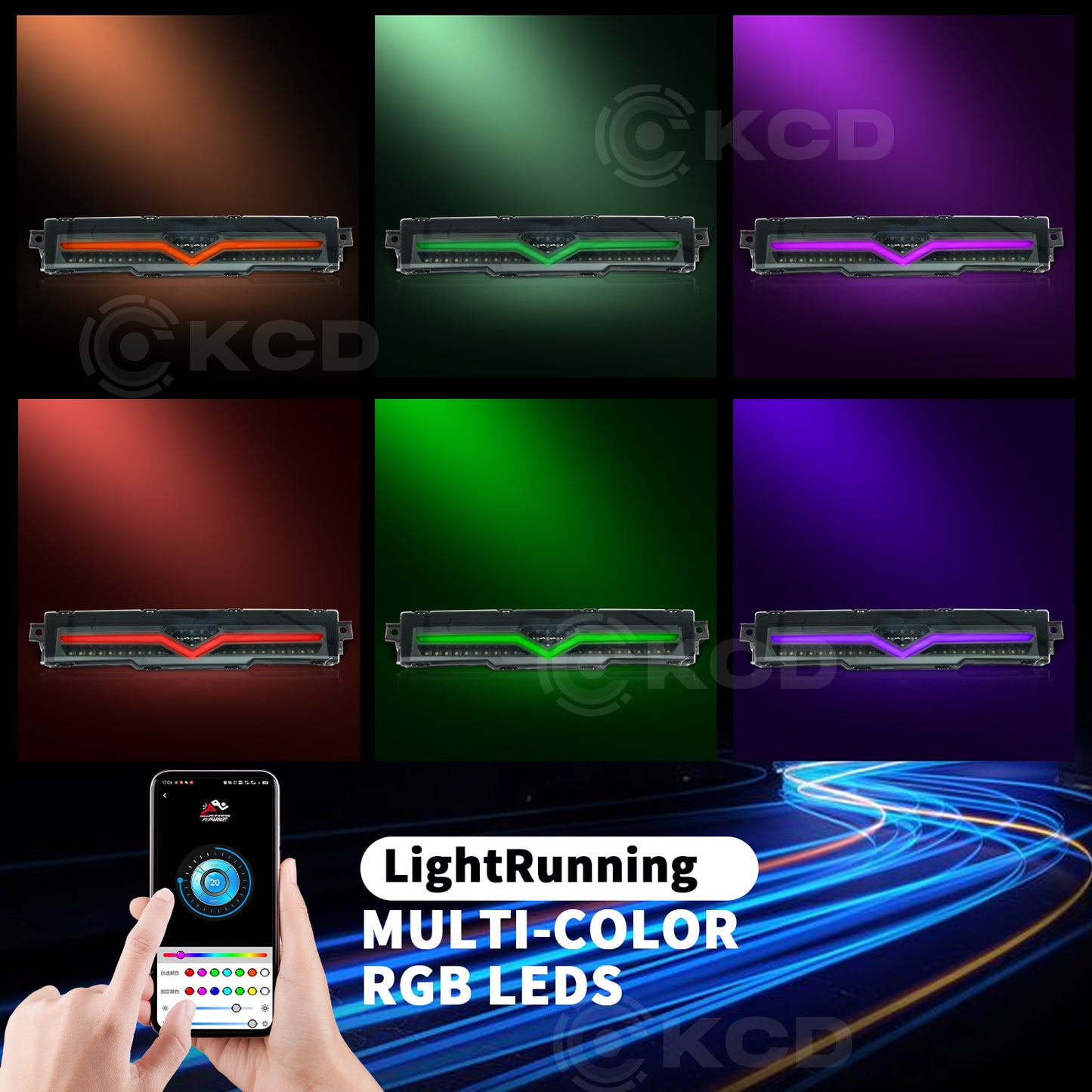 RGB Rear Bumper Lights Compatible with 2021-2025 Toyota GR86 / Subaru BRZ,w/Animation
