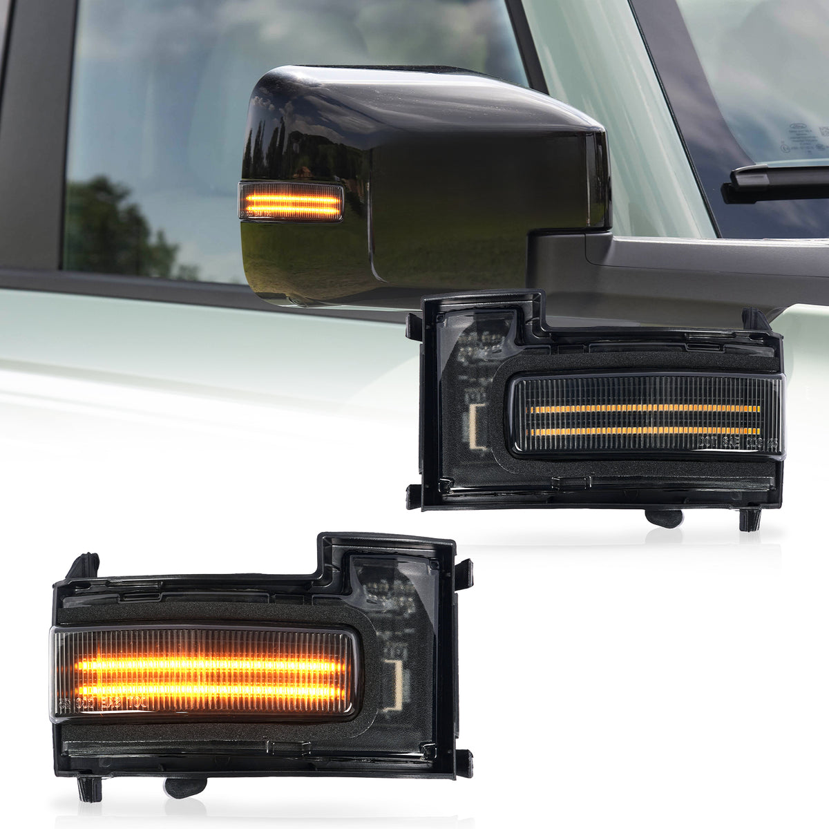 Feux de rétroviseur latéraux LED Archaic pour Ford Bronco 2021-2025 DRL Ambre/Blanc