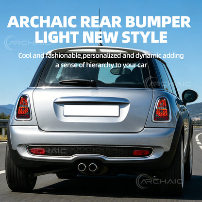 Archaic LED Tail Lights Assembly For Mini Cooper R56 R57 R58 R59 3 Models Startup Animation