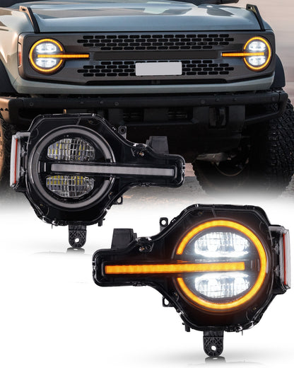 Startanimation für ältere LED-Scheinwerfer für Ford Bronco 2021-2025