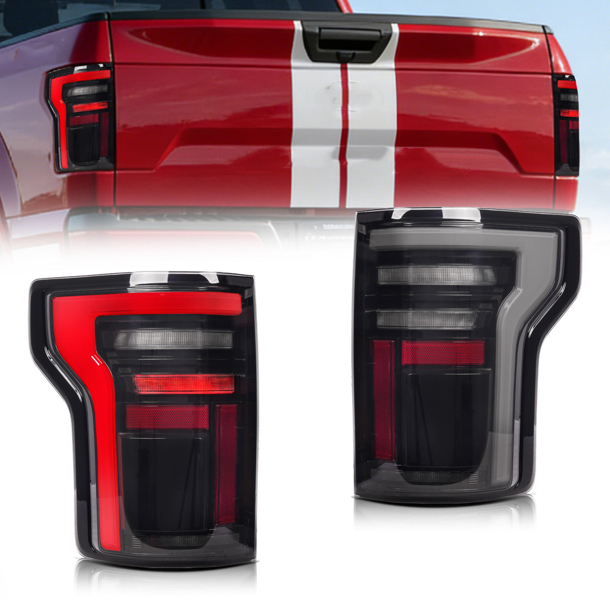 Archaic LED Tail Lights for Ford F-150 2015–2020 & Raptor 2017–2020
