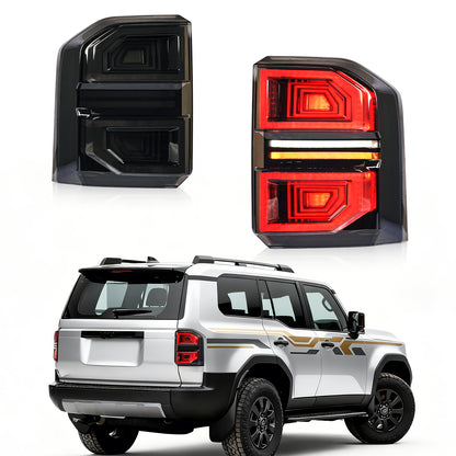 Archaic Smoked LED Tail Lights for Toyota Land Cruiser Prado LC250 2025–Up