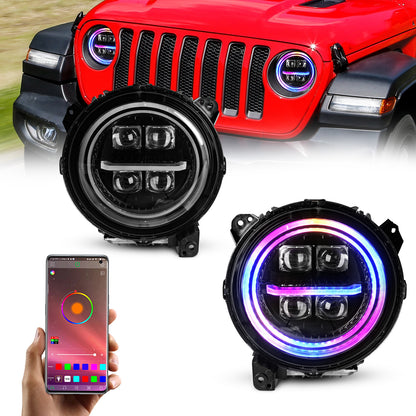 Archaic Quad-Projector LED Headlights for Jeep Wrangler JL & Gladiator JT