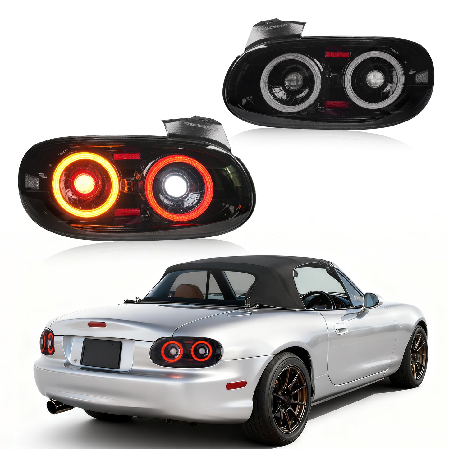 Archaic LED Tail Lights Assembly For Mazda MX-5 NB/Mazda Roadster NB/Mazda Miata NB 1998-2005