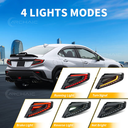 LED Tail Lights for Subaru WRX VB 2022–2026 | Dynamic Startup Animation & Sequential Turn Signals