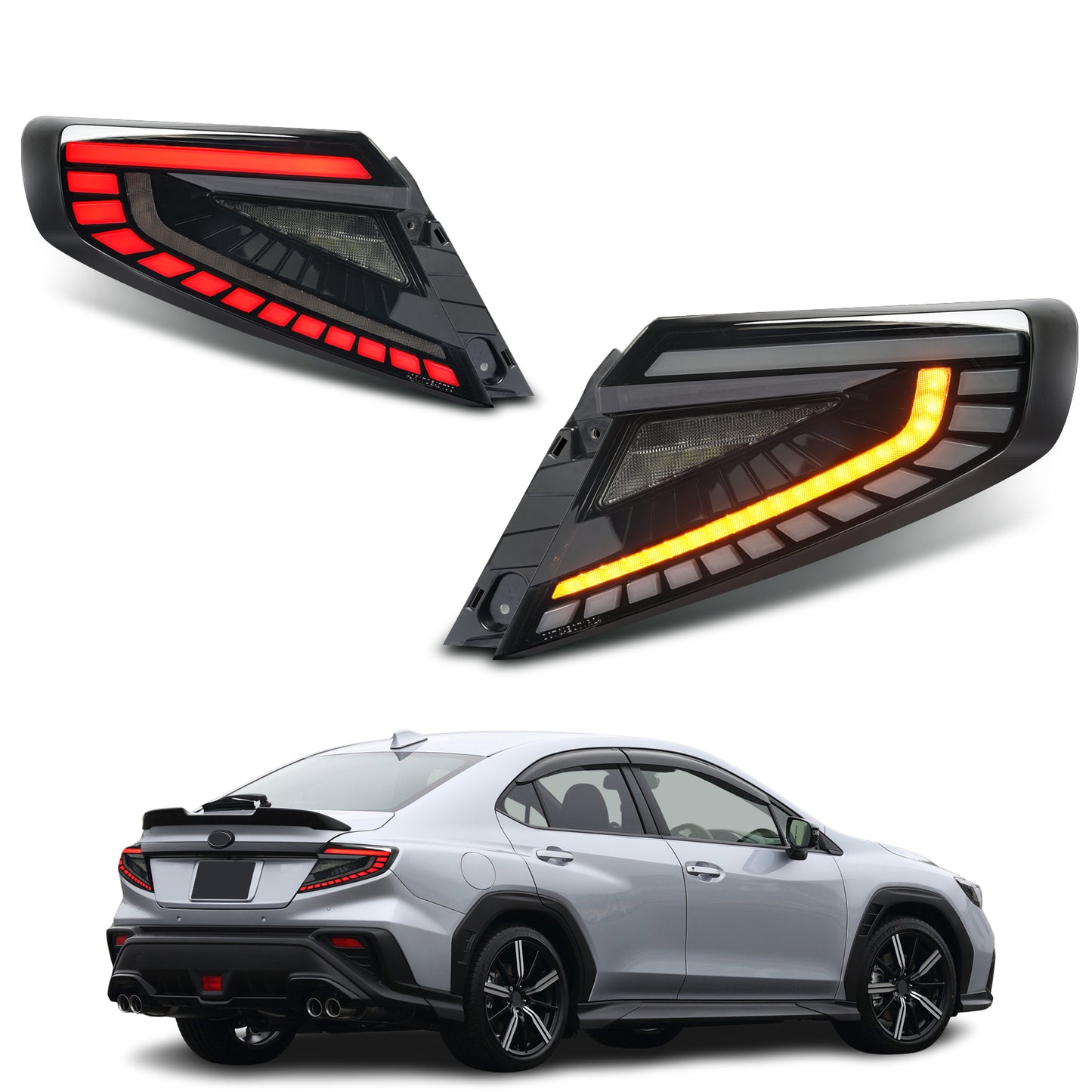 LED Tail Lights for Subaru WRX VB 2022–2026 | Dynamic Startup Animation & Sequential Turn Signals