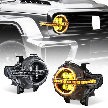 Archaic LED Headlight Assembly For GWM Tank300 2019-2025 White and Yellow DRL