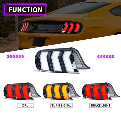 LED-Rückleuchteneinheit für Ford Mustang GT350 GT500 2015-2023 RGB-Tagfahrlicht-Startanimation