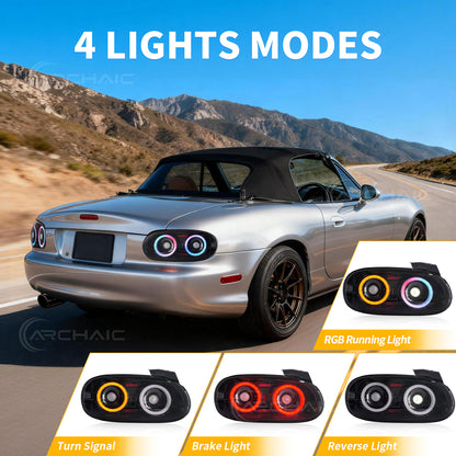 LED RGB Tail Lights Assembly For Mazda MX-5 NB/Mazda Mx-5 Miata 1998-2005