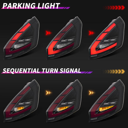 Archaic LED Taillight Assembly For Ford Fiesta Hatchback 2009-2012