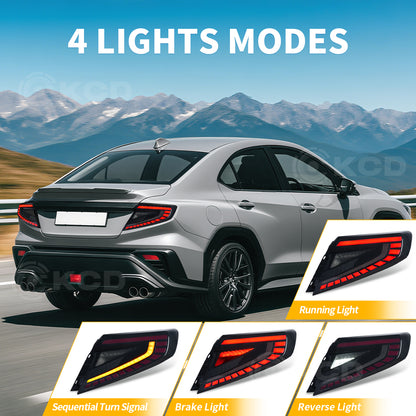 LED Tail Lights for Subaru WRX VB 2022–2026 | Dynamic Startup Animation & Sequential Turn Signals