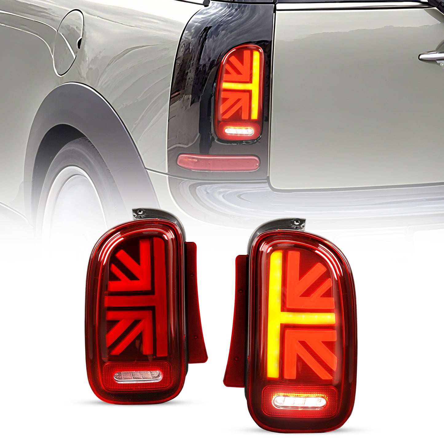 Archaic LED Tail Lights Assembly For Mini Clubman Cooper R55 JCW 2007-2014