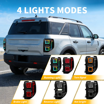 Archaic LED Tail Lights Assembly For Ford Bronco Sport 2020-2025
