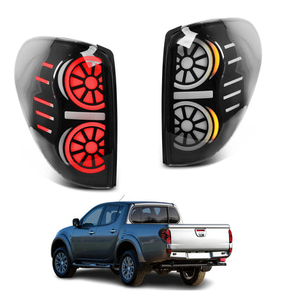 Archiac LED Taillight Assembly For Mitsubishi Triton L200 2005-2014 Sequential Turn Signal