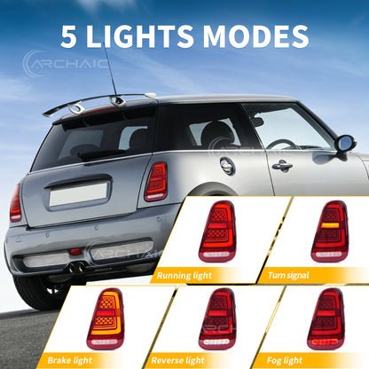 Archaic LED Sequential Tail Lights For 2001-2007 Mini Cooper R50 R52 R53