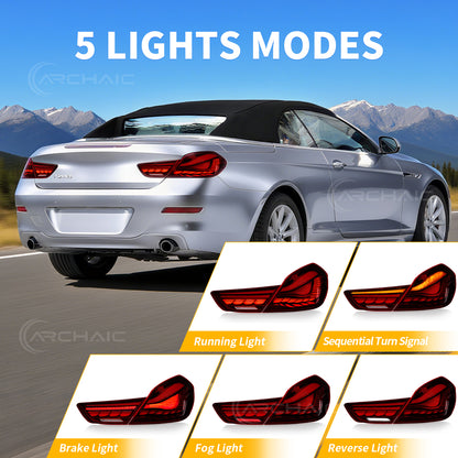 Archaic LED Tail lights for BMW 6 Series F06 F12 F13 M6 640i 650i Alpina B6 2012-2019