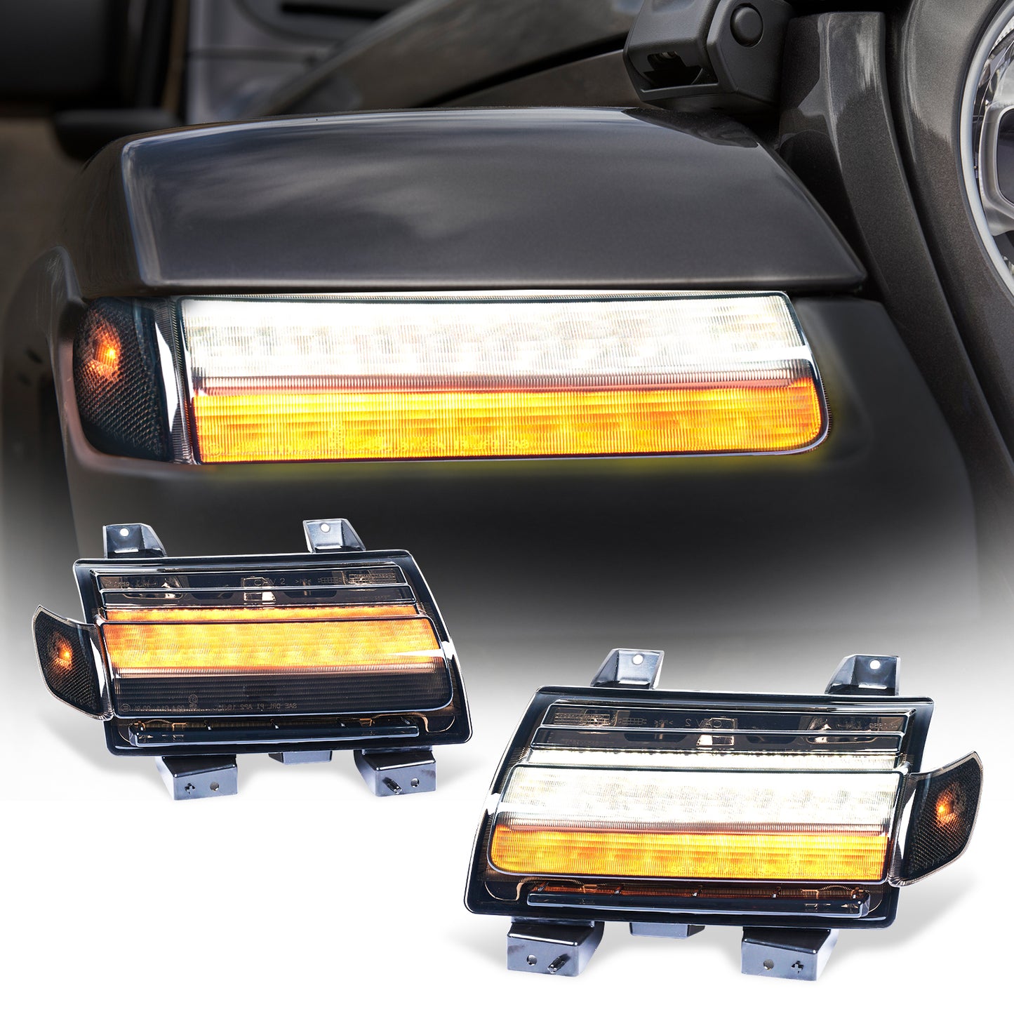 LED Fender Flare Turn Signal Lights for Jeep Wrangler JL Gladiator JT | Sequential Dynamic Amber Marker Lights