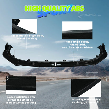 Archaic Front Bumper Lower Lip For Toyota Camry XSE XLE 2024
