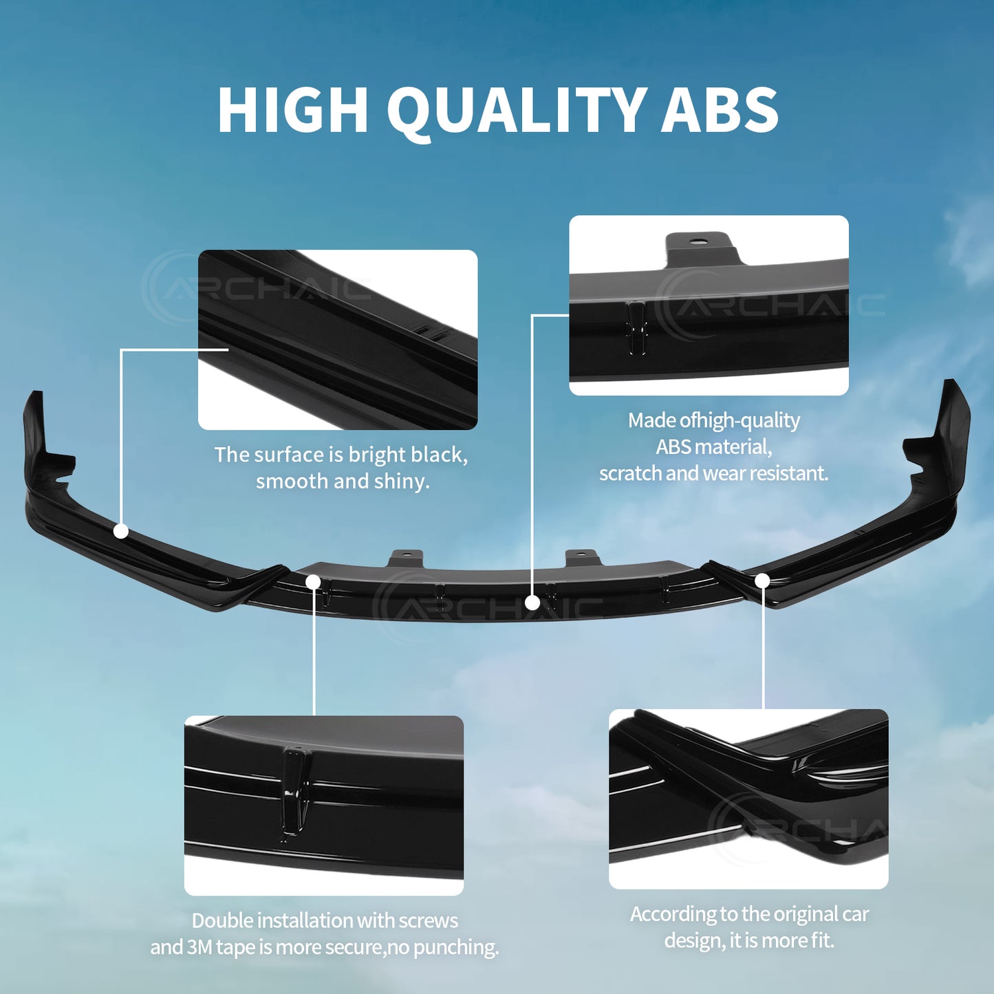 Archaic Front Bumper Lower Lip For Honda Accord SK-260 2022