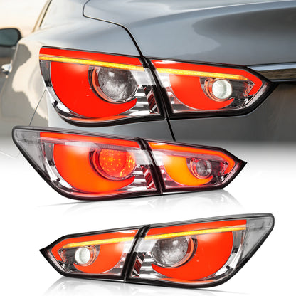 LED Tail Lights for Infiniti Q50 Sedan Skyline V37 2014-2017 | Sequential Turn Signals, Animated Startup, DRL Rear Lamp Assembly by Archaic
