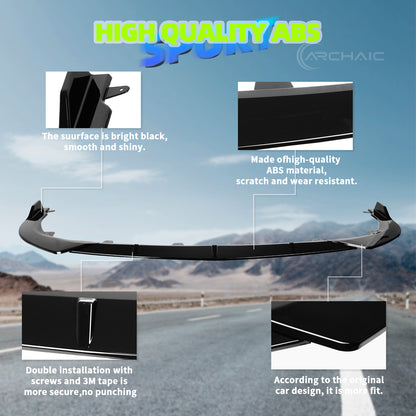 Archaic Front Bumper Lower Lip For Toyota Camry XSE XLE 2022