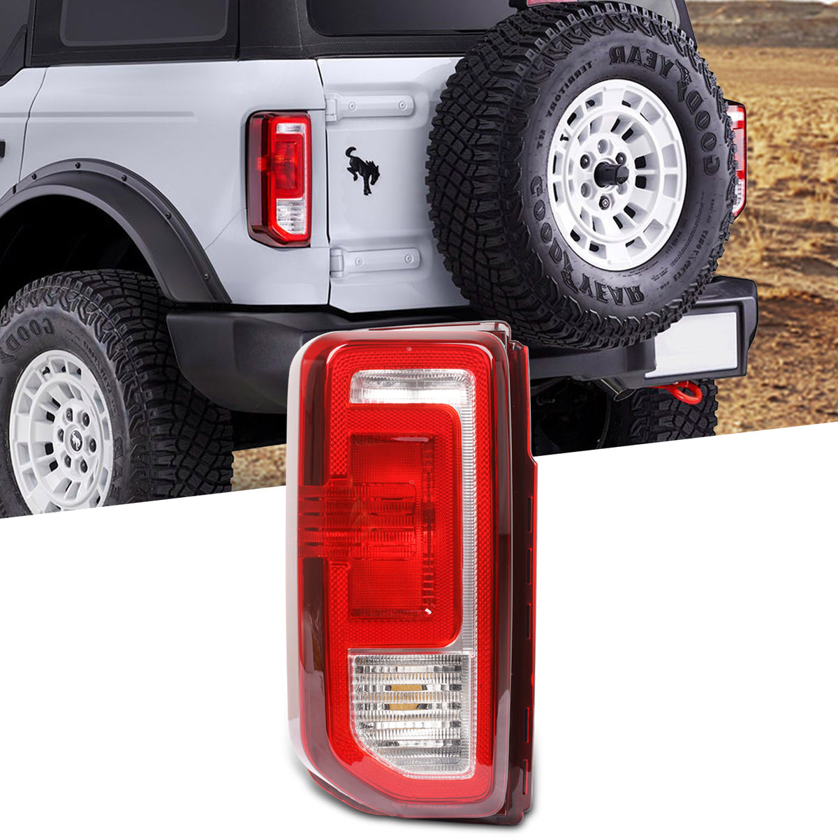 Feux arrière LED archaïques pour Ford Bronco Badlands/Wildtrak 2021-2025