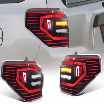 LED Tail Lights for Toyota 4Runner 2010-2024 | Smoke Lens Sequential Turn Signal | Plug & Play