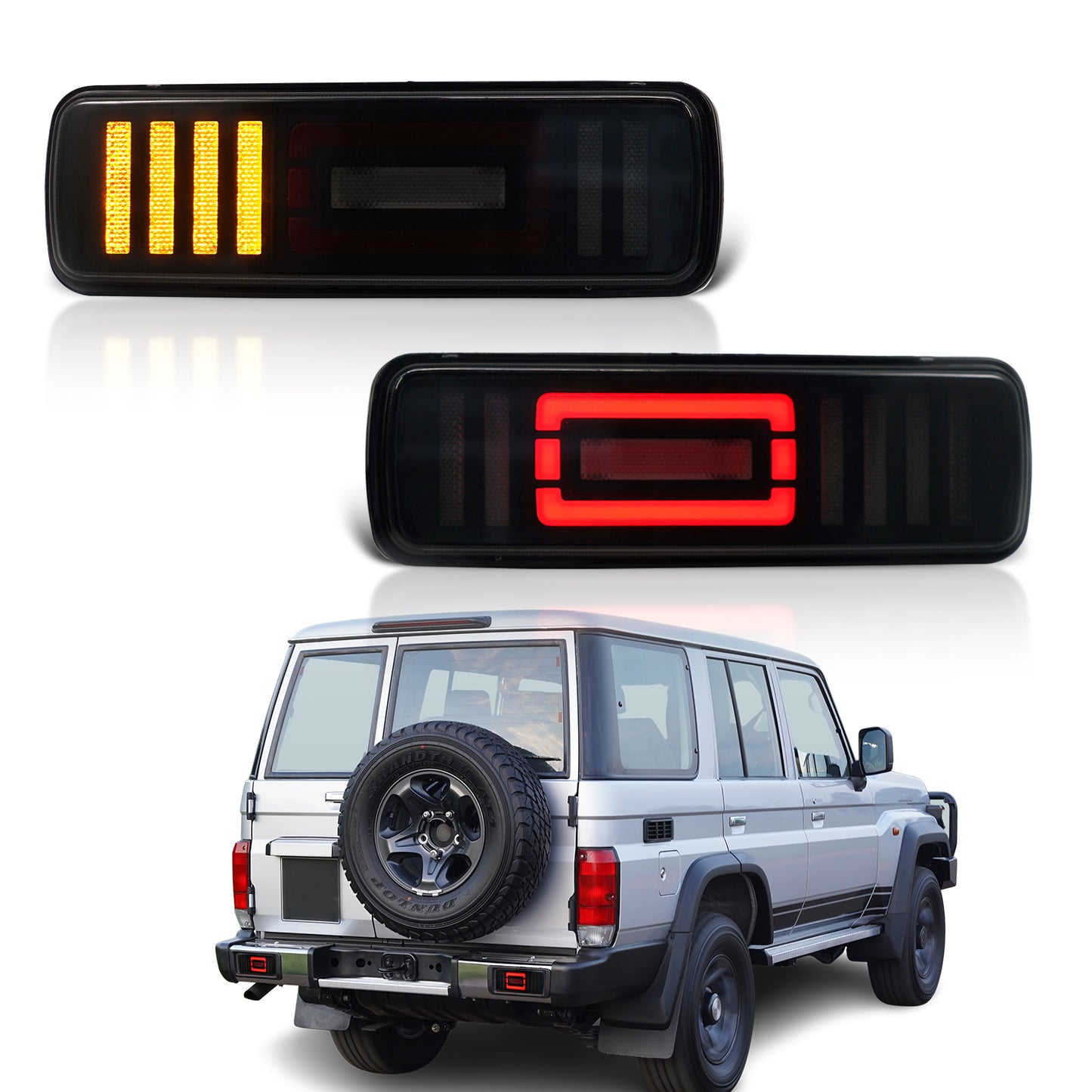 Archaic LED Taillight Assembly For Land Cruiser LC76 2024 Sequential Turn Signal