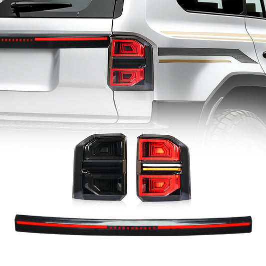 Archaic Smoked LED Tail Lights for Toyota Land Cruiser Prado LC250 2025–Up