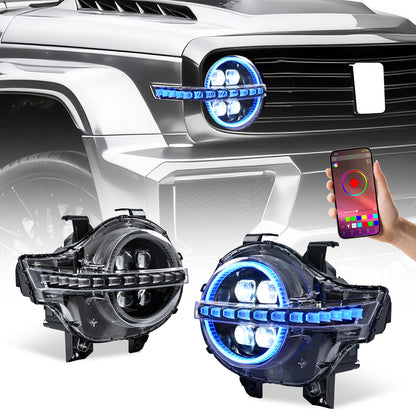 Archaic LED Headlight Assembly For GWM Tank 300 2019-2025 RGB DRL