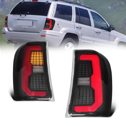 Archaic Smoked LED Tail Lights for Jeep Grand Cherokee WJ 1999–2004