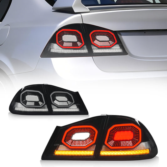 Archaic Diamond LED Tail Lights for Honda Civic FD2 2007–2010