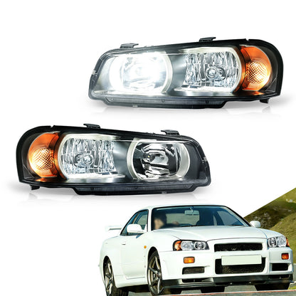 Archaic OE-Style Halogen Headlight Assembly For Nissan Skyline R34 GT-R GTT 1998-2002