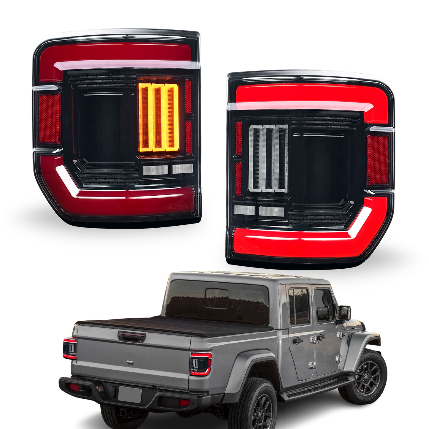 Archaic LED Taillight Assembly For Jeep Gladiator Sport S 2020-2026