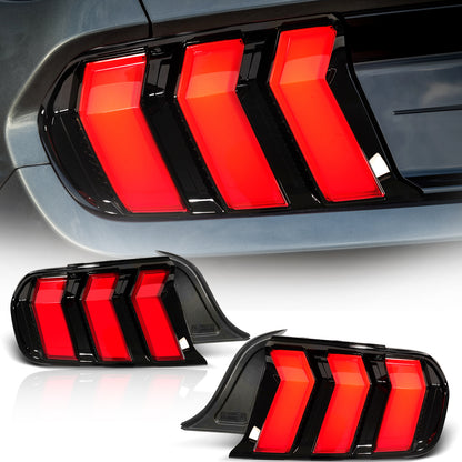 Archaic LED Tail Light For Ford Mustang Shelby GT350 GT500 GT Sequential Euro Rear Lamps