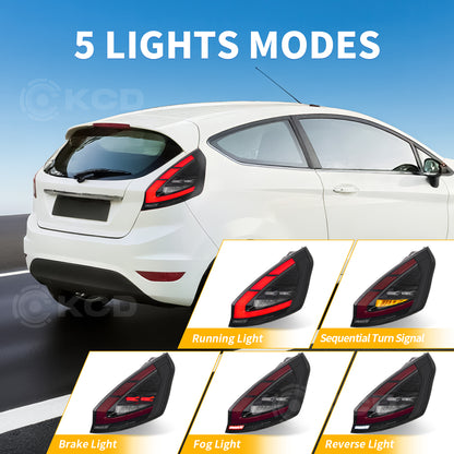 Archaic LED Taillight Assembly For Ford Fiesta Hatchback 2009-2012