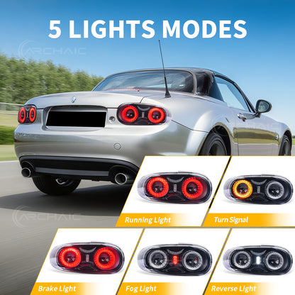 Archaic LED Tail Lights Assembly For Mazda MX-5 Miata /Mazda Roadster NC 2005-2015