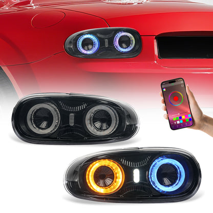 Archaic LED Tail Lights Assembly For Mazda Miata MX-5 NC Mazda Roadster 2005-2015 RGB Running Light