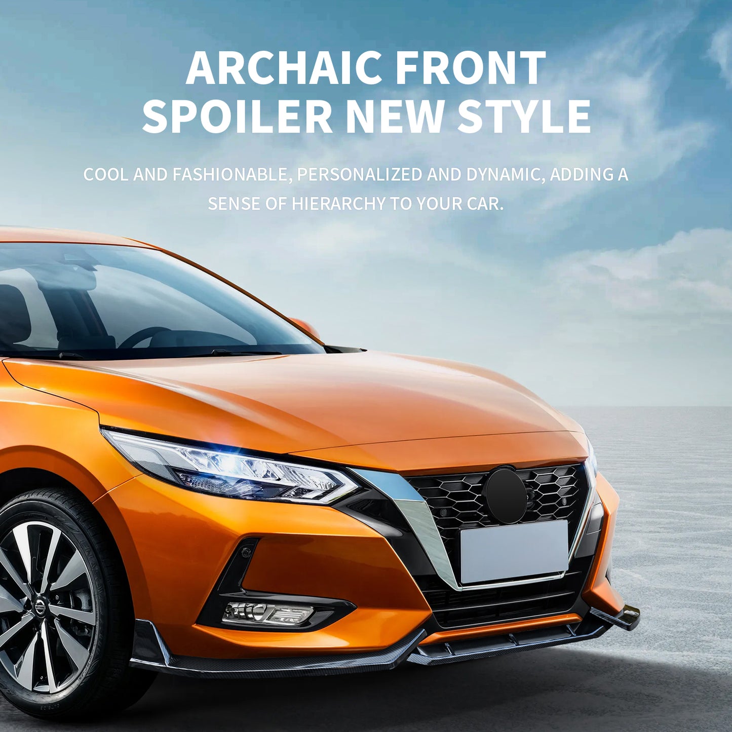 Archaic Front Bumper Lower Lip For Nissan Sentra Sylphy 2020
