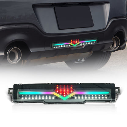 RGB Rear Bumper Lights Compatible with 2021-2025 Toyota GR86 / Subaru BRZ,w/Animation