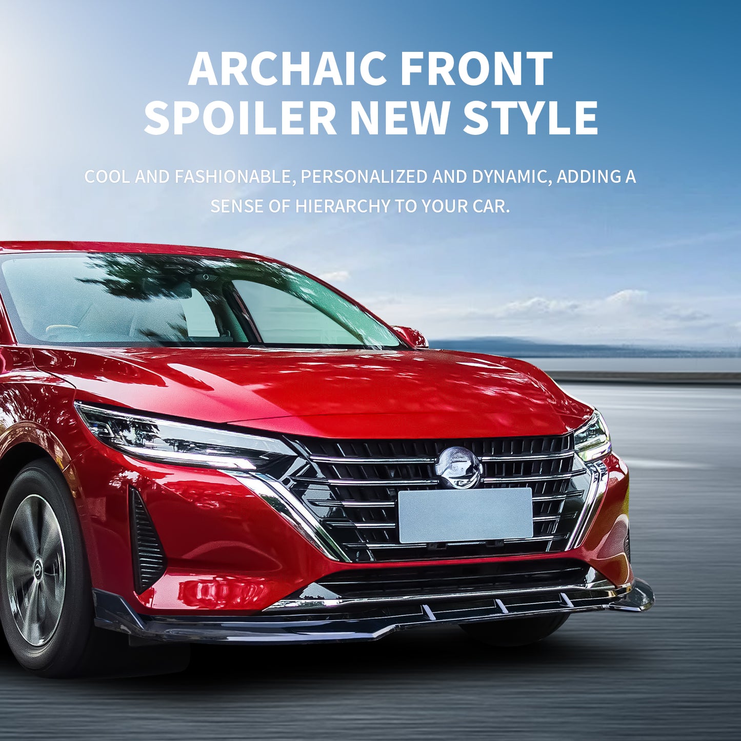 Archaic Front Bumper Lower Lip For Nissan Sentra Sylphy 2023